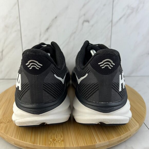 Hoka One One Clifton 9 Mens Size 12 Black Athletic Running Sneakers Shoe 1127895 - Picture 2 of 8